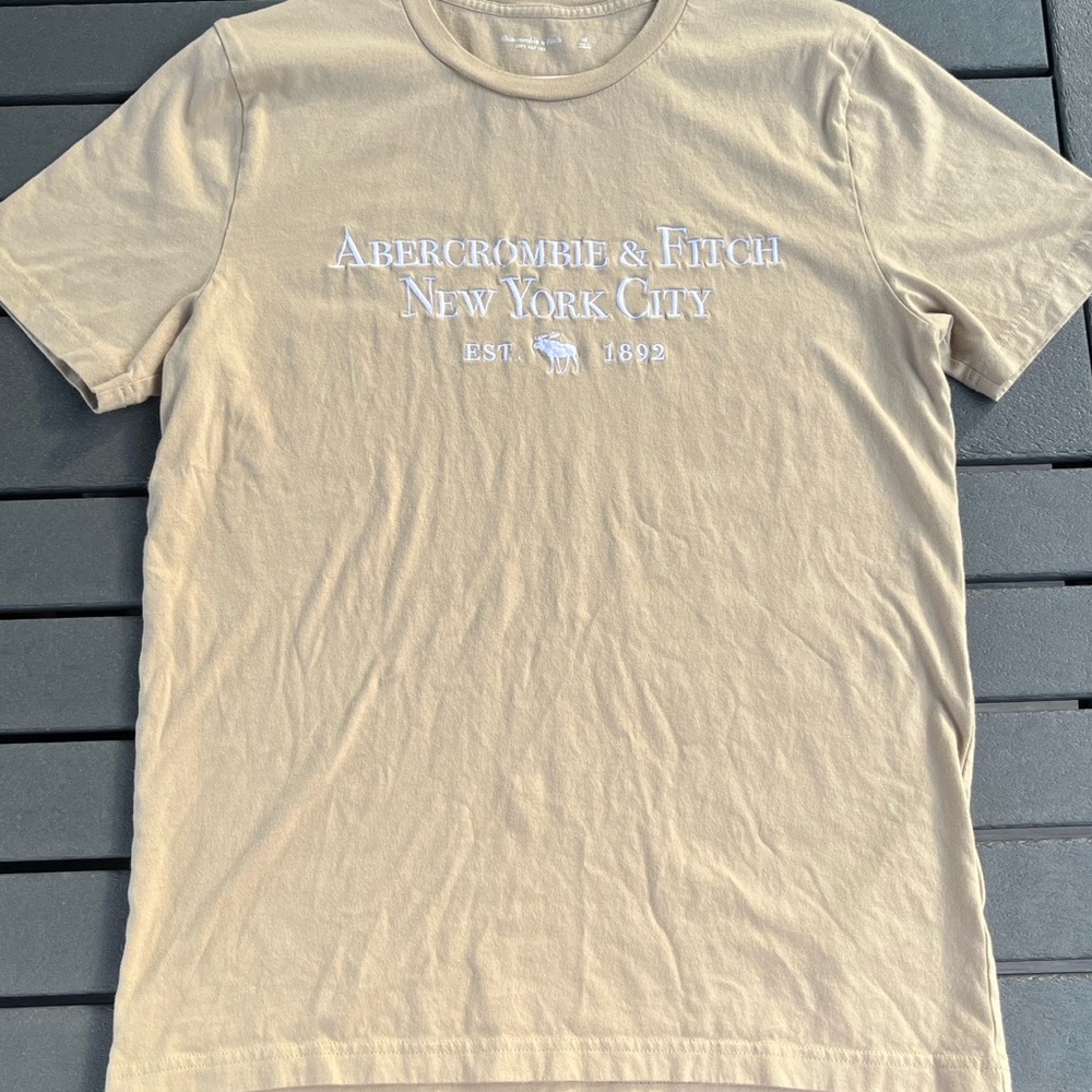 Abercrombie & Fitch; Soft Tan Tee Shirt; Mint Condition; Men’s M